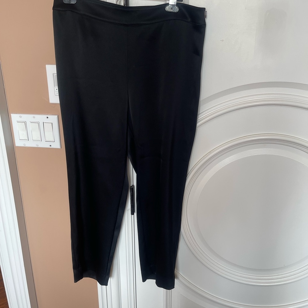 St. John Elegant Black Straight Leg Trousers